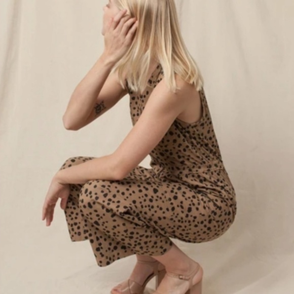 Rachel Antonoff Mickey Jumpsuit in Honey Dalmatian - Picture 4 of 5